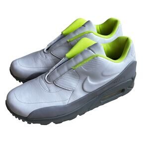 2015 Womens Nike Air Max 90 SP Sacai White & Grey Volt US 9.5 laceless sneakers